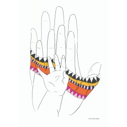 Family hands: Digital print
