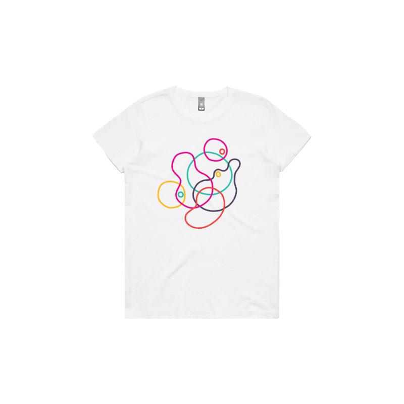 Abstract tshirt white