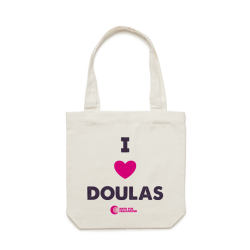 I love doulas tote bag
